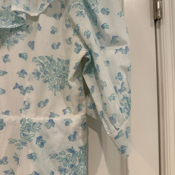 India Amory mid length dress worn 2 times. great details. short puff sleeves - Picture 5 of 10